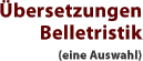 Übersetzungen Belletristik